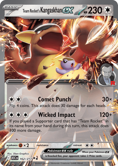 Team Rocket's Kangaskhan ex, Ascended Heroes 162