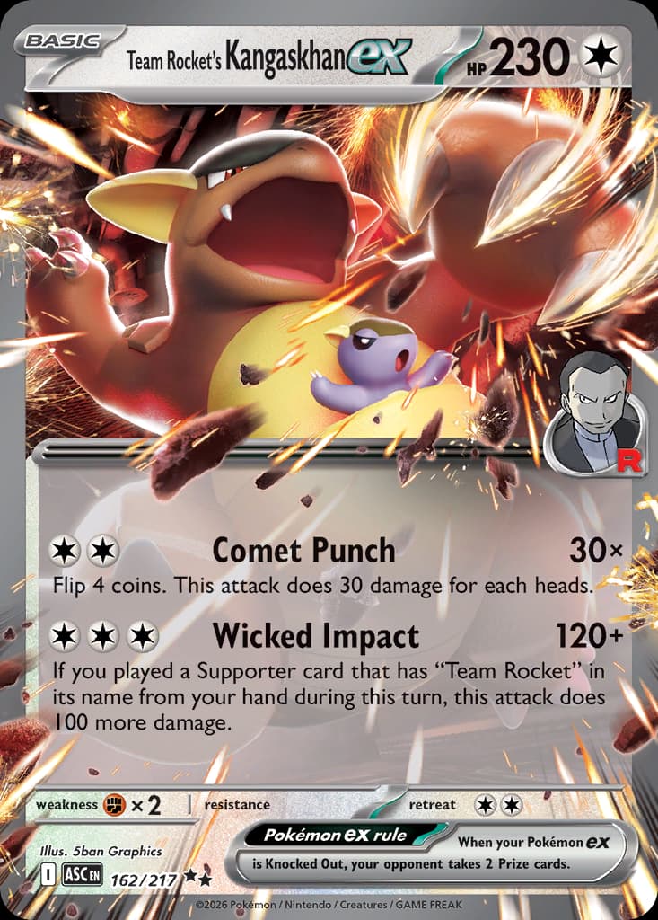 Team Rocket's Kangaskhan ex, Ascended Heroes 162