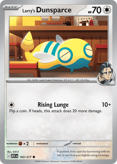Larry's Dunsparce, Ascended Heroes 163