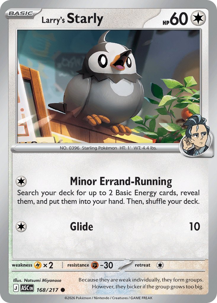 Larry's Starly, Ascended Heroes 168