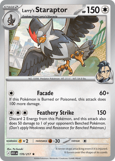 Larry's Staraptor, Ascended Heroes 170