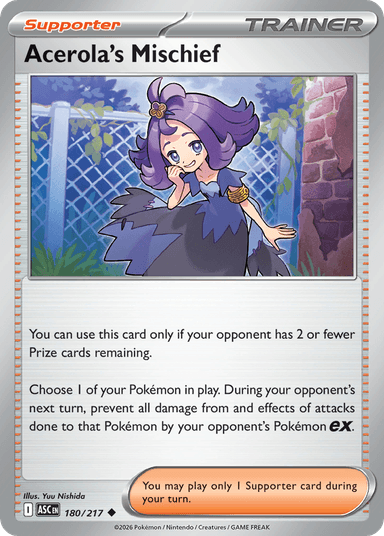 Acerola's Mischief, Ascended Heroes 180