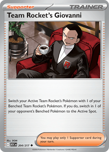Team Rocket's Giovanni, Ascended Heroes 204