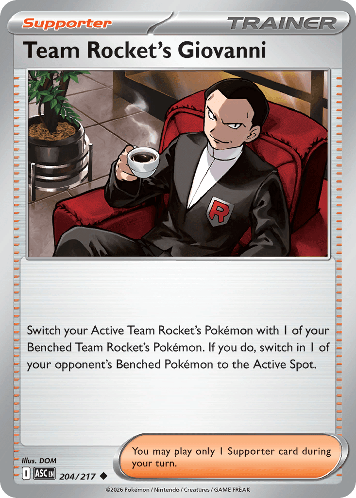 Team Rocket's Giovanni, Ascended Heroes 204