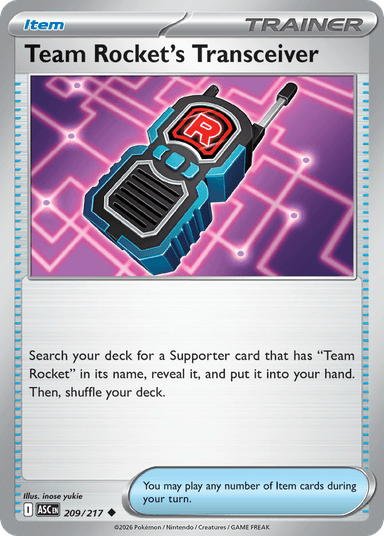 Team Rocket's Transceiver, Ascended Heroes 209