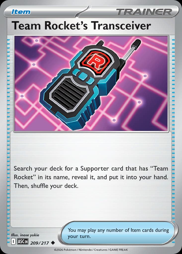 Team Rocket's Transceiver, Ascended Heroes 209