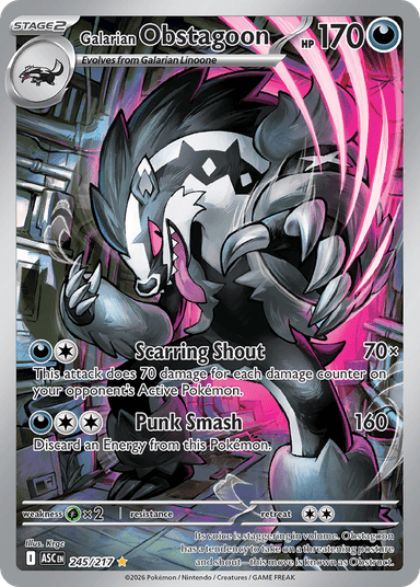 Galarian Obstagoon, Ascended Heroes 245