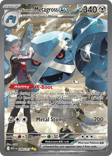 Steven's Metagross ex, Ascended Heroes 289