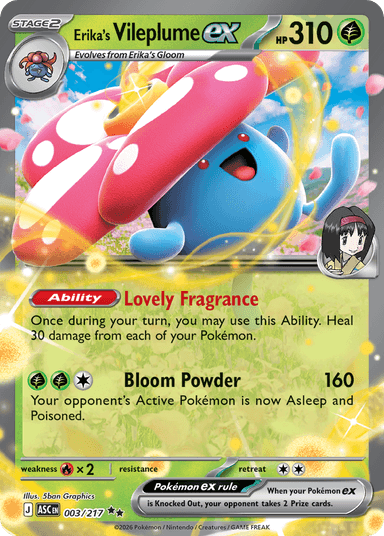 Erika's Vileplume ex, Ascended Heroes 3