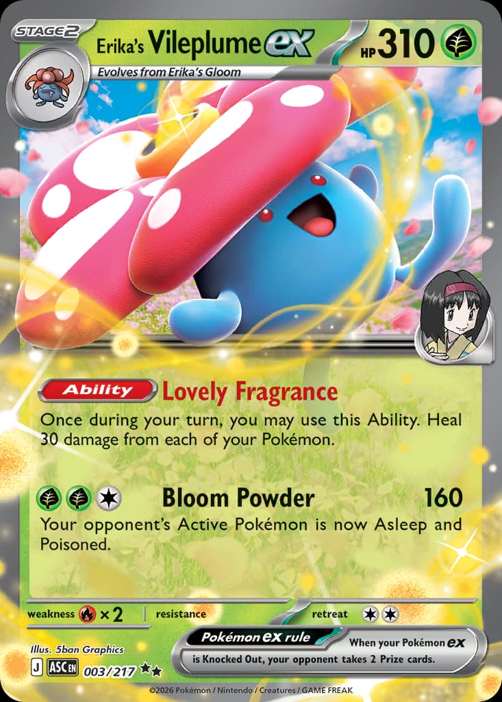 Erika's Vileplume ex, Ascended Heroes 3