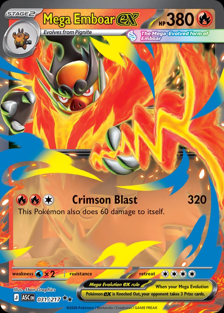 Mega Emboar ex, Ascended Heroes 31