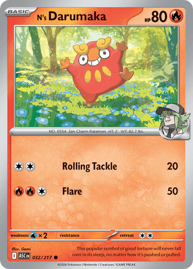 N's Darumaka, Ascended Heroes 32