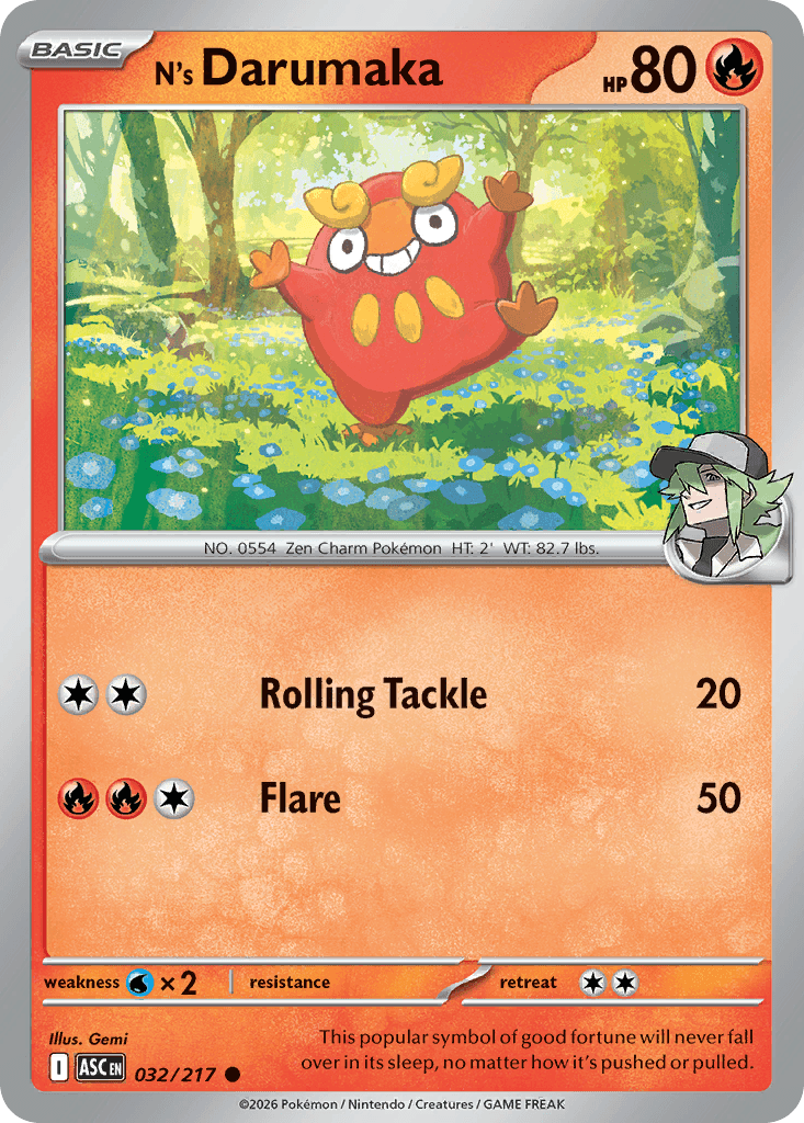 N's Darumaka, Ascended Heroes 32
