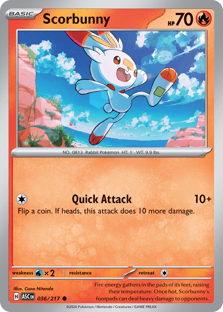 Scorbunny, Ascended Heroes 36