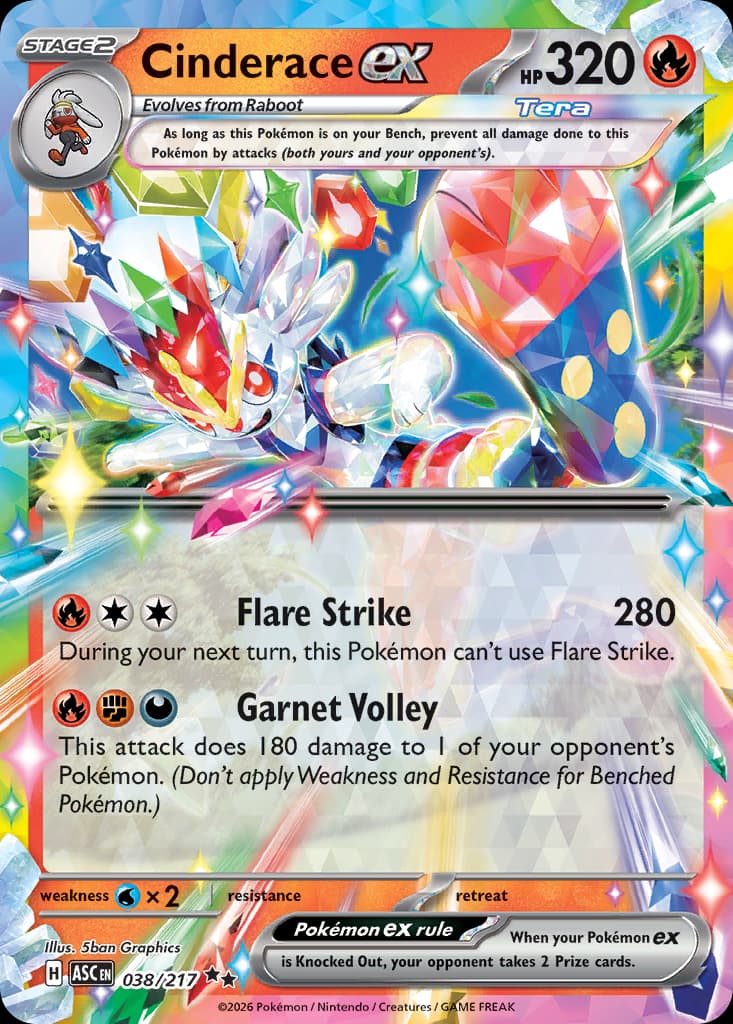 Cinderace ex, Ascended Heroes 38