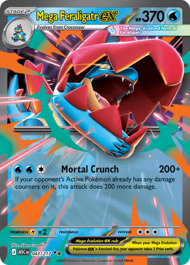 Mega Feraligatr ex, Ascended Heroes 43