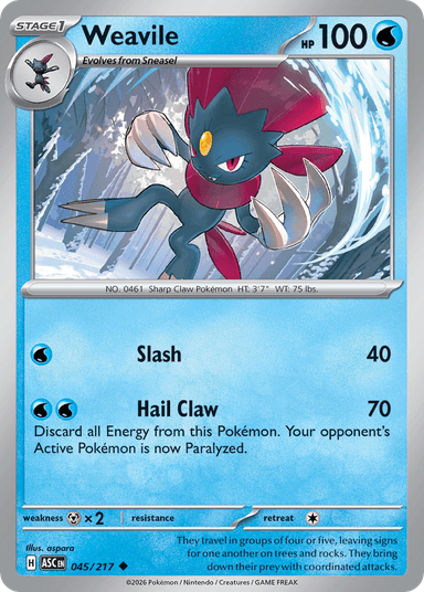 Weavile, Ascended Heroes 45