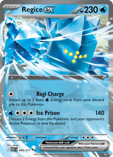 Regice ex, Ascended Heroes 48