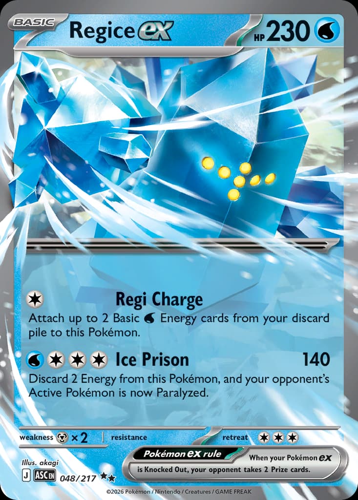 Regice ex, Ascended Heroes 48
