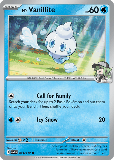 N's Vanillite, Ascended Heroes 49