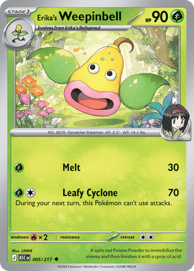 Erika's Weepinbell, Ascended Heroes 5