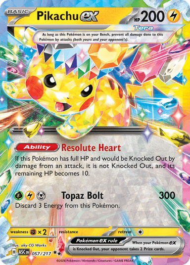 Pikachu ex, Ascended Heroes 57