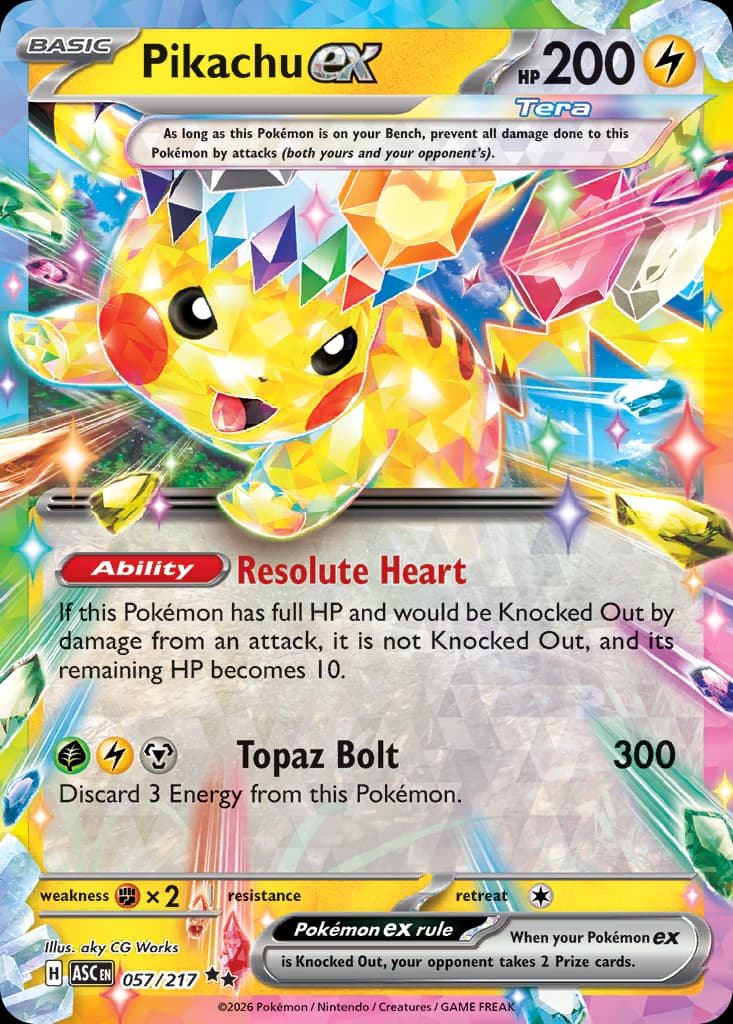 Pikachu ex, Ascended Heroes 57