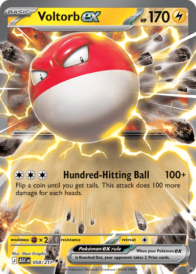 Voltorb ex, Ascended Heroes 58