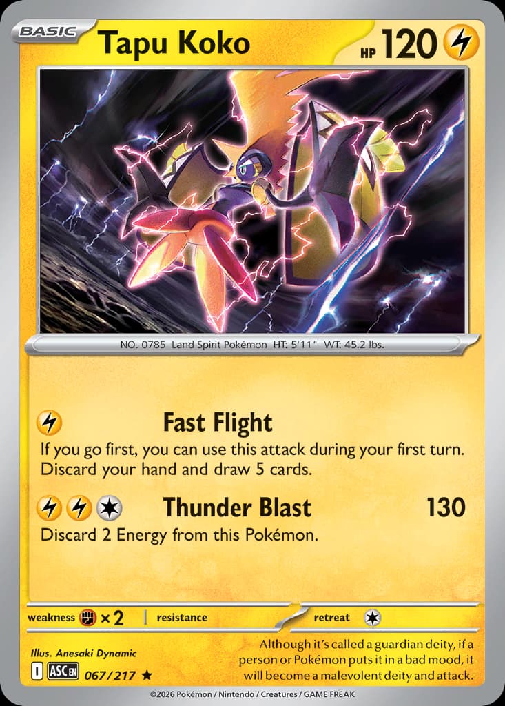 Tapu Koko, Ascended Heroes 67