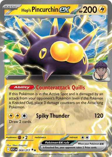 Hop's Pincurchin ex, Ascended Heroes 68