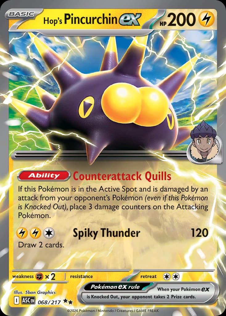 Hop's Pincurchin ex, Ascended Heroes 68
