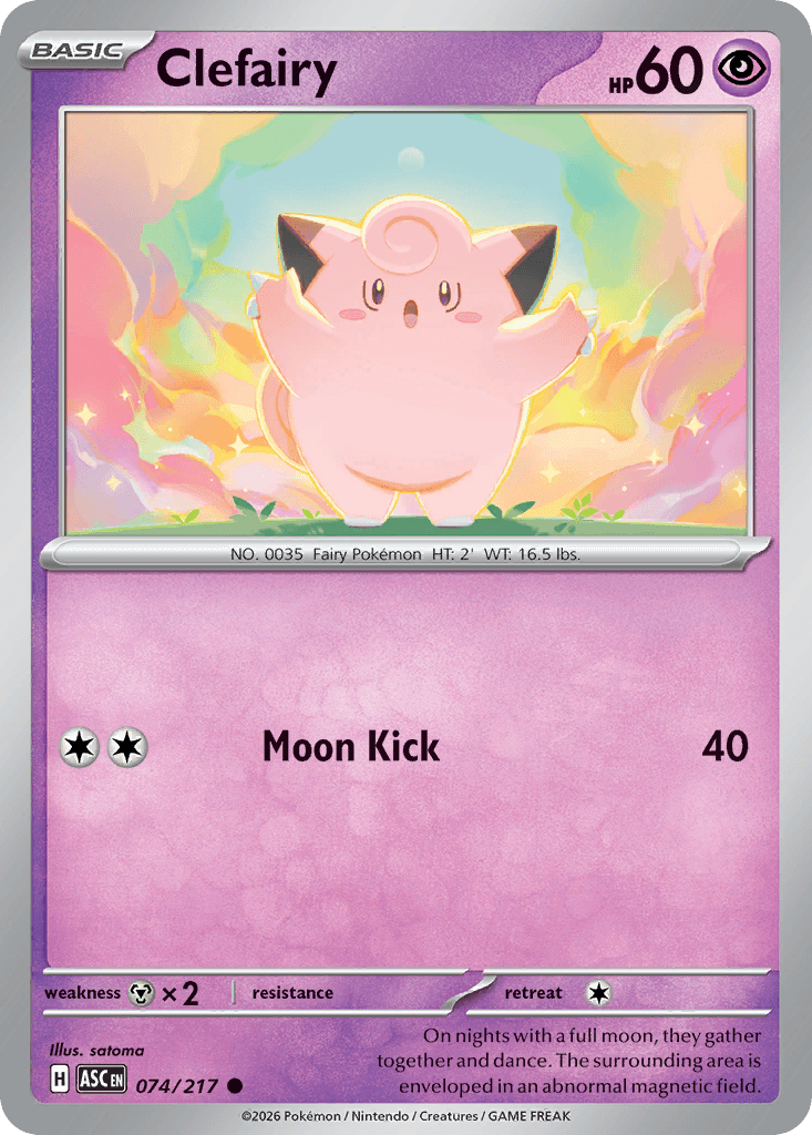 Clefairy, Ascended Heroes 74