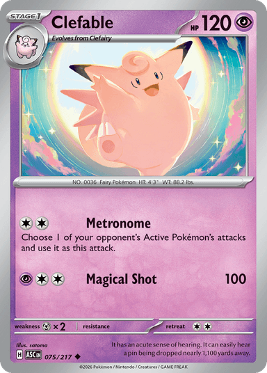 Clefable, Ascended Heroes 75