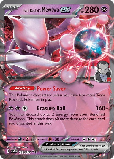 Team Rocket's Mewtwo ex, Ascended Heroes 79