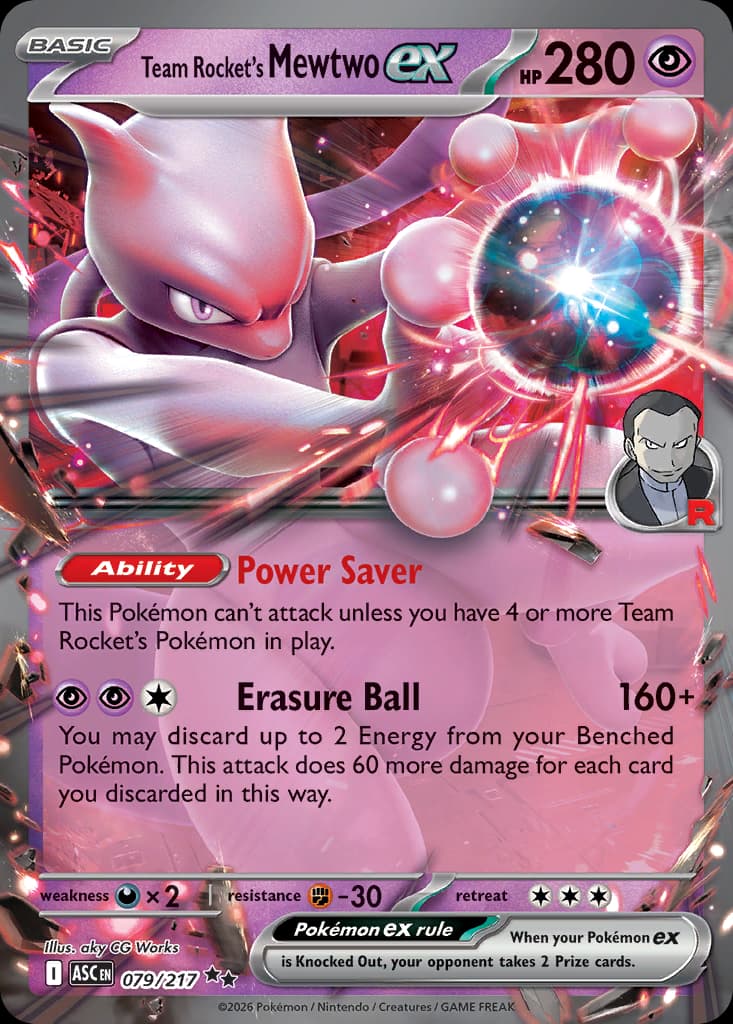 Team Rocket's Mewtwo ex, Ascended Heroes 79