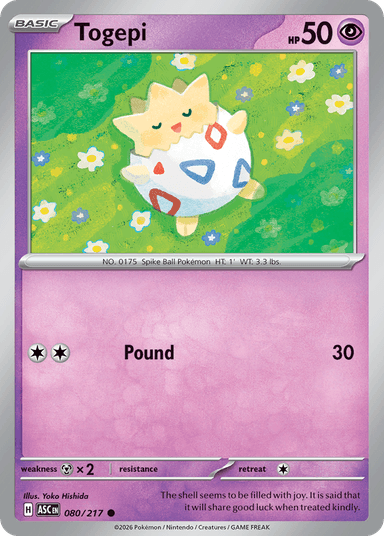 Togepi, Ascended Heroes 80