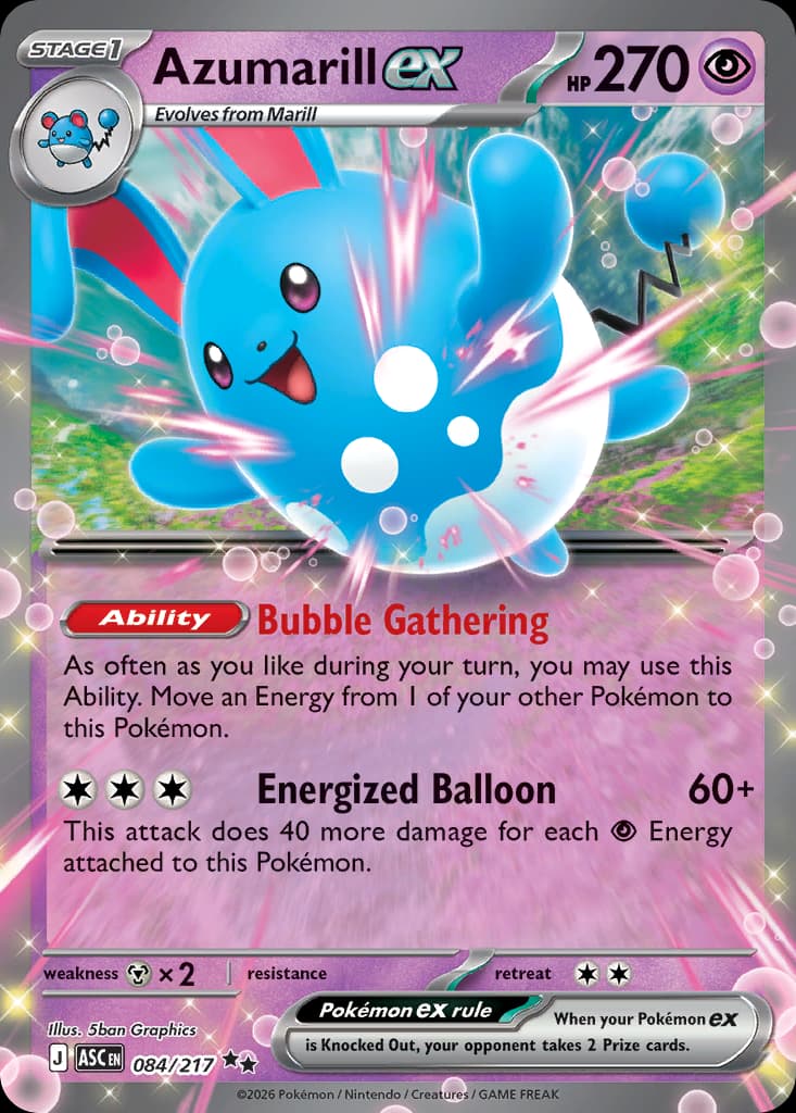 Azumarill ex, Ascended Heroes 84