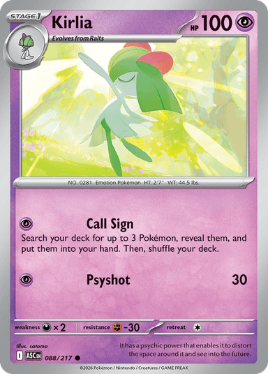 Kirlia, Ascended Heroes 88