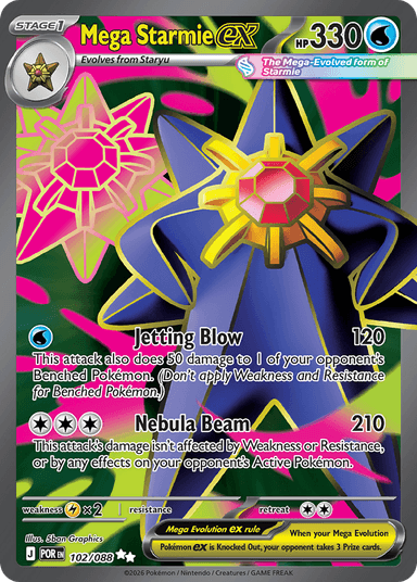 Mega Starmie ex, Perfect Order 102