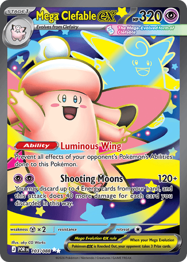 Mega Clefable ex, Perfect Order 103