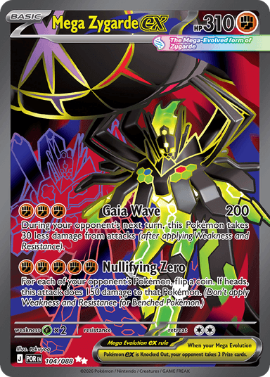 Mega Zygarde ex, Perfect Order 104