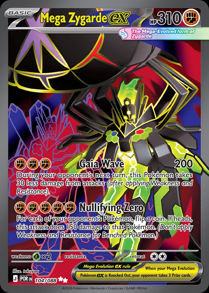 Mega Zygarde ex, Perfect Order 104