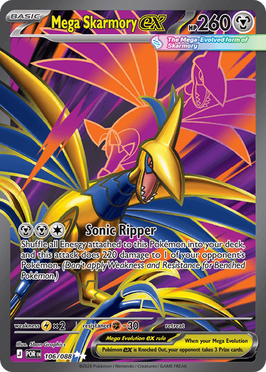 Mega Skarmory ex, Perfect Order 106