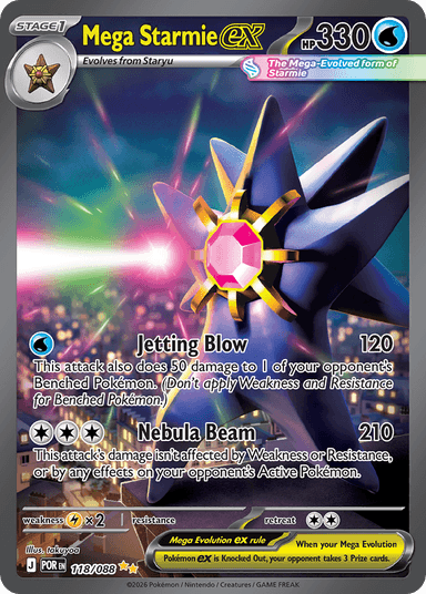 Mega Starmie ex, Perfect Order 118
