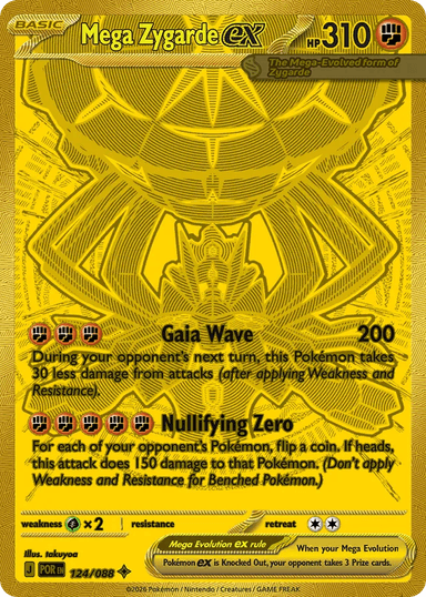 Mega Zygarde ex, Perfect Order 124