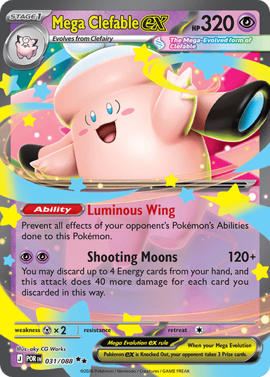 Mega Clefable ex, Perfect Order 31