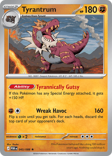 Tyrantrum, Perfect Order 45