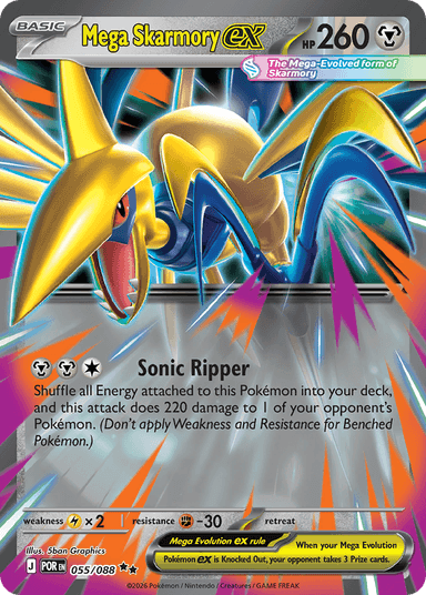 Mega Skarmory ex, Perfect Order 55