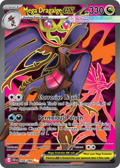 Mega Dragalge ex, Chaos Rising 104