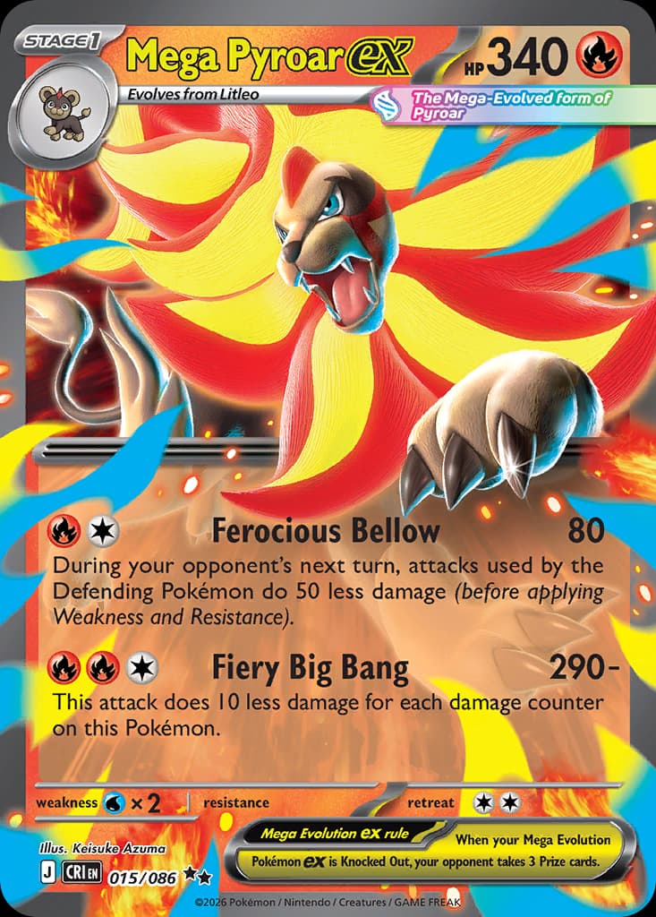 Mega Pyroar ex, Chaos Rising 15